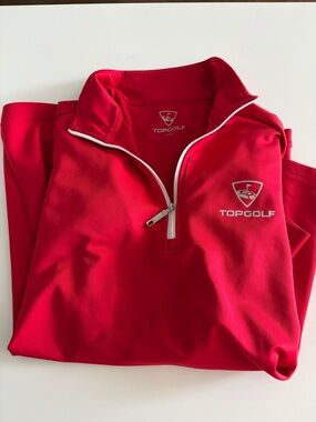 Topgolf Red Quarter-Zip Pullover